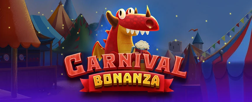 Welcome to Carnival Bonanza, a video slot game with a Mediaeval fairground twist. Meet the dragon to unlock wins of up to 14,134x your initial stake today.